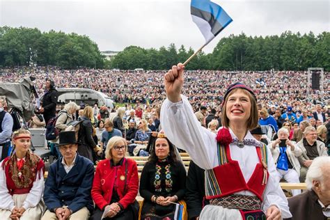 The population density in estonia is 31 per km2 (81 people per mi2). Estonia - Paradise of the North: Estonian Youth Song and ...