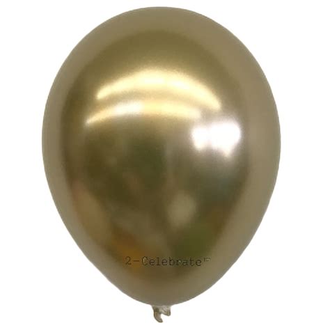 12″ Sparkling Gold Latex Balloons 2 Celebrate 50ctbag Balloon