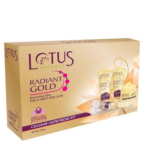 Buy Lotus Herbals Radiant Gold Cellular Glow Facial Kit Online At