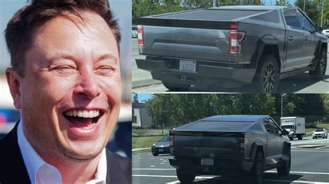 Tesla Cybertruck Spotted In The Wild Wrapped In A Ford F 150 Skin — Musks Answer To Ford Ceo