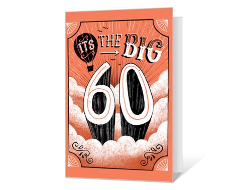 60th birthday cards free printable
