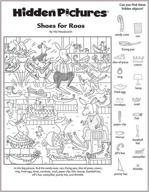 Pdf Free Printable Hidden Pictures Worksheets