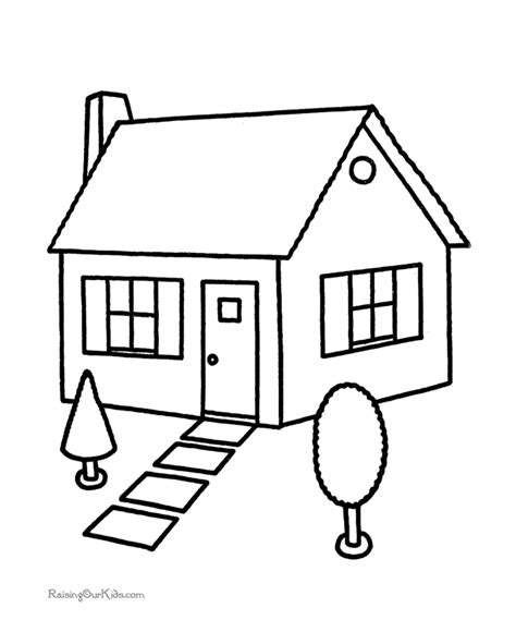 House Buildings And Architecture Free Printable Coloring Pages