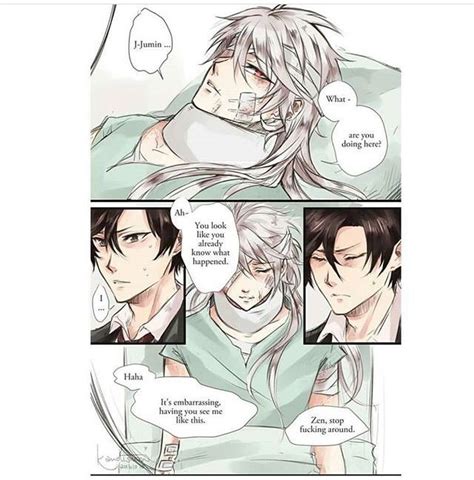 angsty jumin x zen comic mystic messenger amino