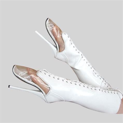 18cm high height sex boots womens heels round top stiletto heel sm shoes knee high boots heels