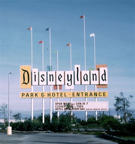1960's Disneyland entrance sign - Anaheim, CA | Disneyland entrance