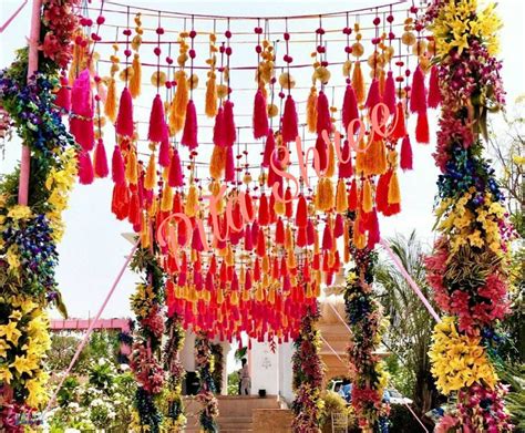 25 Tassels Free Shipping Multicolor Indian Wedding Decoration Etsy