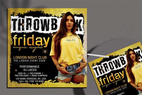 free friday night club flyer template in psd psdflyer