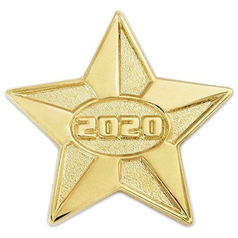 Pinmarts 2020 Year Gold Star Class Of School Graduation Lapel Pin Be
