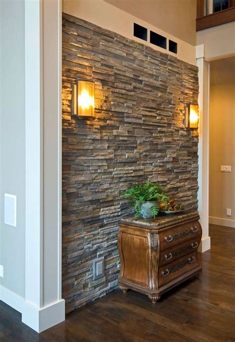 30 Beautiful Stone Veneer Wall Design Ideas Stone Walls Interior