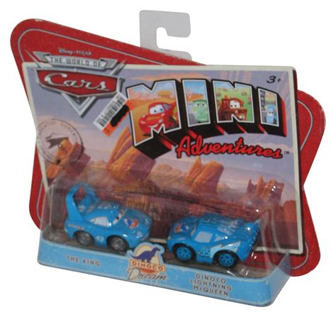 Disney Cars Mini Adventures The King And Dinoco Lightning Mcqueen Toy Car
