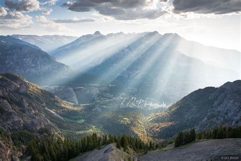 Sunbeams Over Ouray 2 Ouray Colorado Mountain Photography By Jack