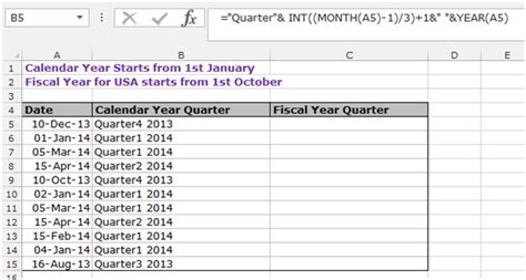 How To Calculate The Quarter In Microsoft Excel