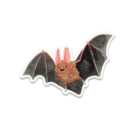 Bat Vinyl Sticker Etsy
