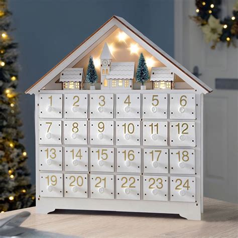 Brubaker Wooden Advent Calendar To Fill With 24 Drawers Diy Unfinish