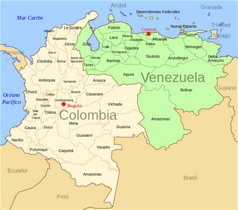 También hay que cargar todo el combustible que podamos, recordar que con lo que cuesta un litro de gasolina en brasil, se llena todo el tanque en venezuela, por eso no es de extrañar que las gasolineras en. Venezuela Colombia Map