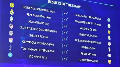 The contest will be a repeat of the 2020. The Champions League top 16 draw made some scintillating ...