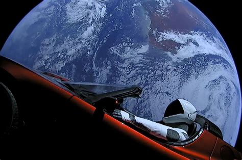 SpaceX's 'Starman' and Its Tesla Roadster Are Now Beyond Mars