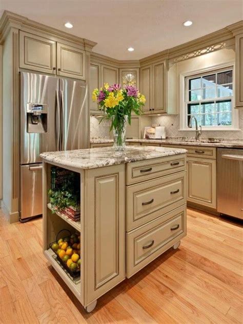 Added light rail at the bottom and rope crown moulding at the top; ≫25 Antique White Kitchen Cabinets Ideas That Blow Your ...