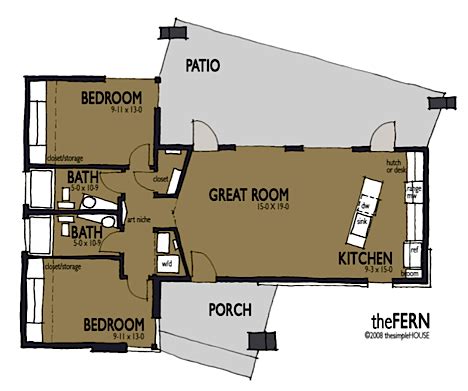 A selection of 26 floor plans between 20 and 50 square meters to inspire you in your own cite: Jetson Green - The Simple House Offers Modern, Affordable ...