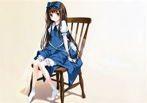 Ke Ta Sitting Legs Touhou Star Sapphire Bloomers Chair Wings Socks Anime Girls