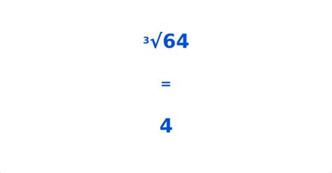 What Is The Cube Root Of 64 Information And Calculator