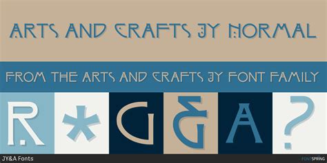 Arts And Crafts Jy Font Fontspring