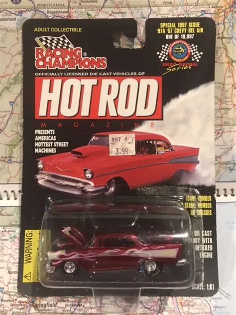 Racing Champions~1997~hot Rod Magazine~57 Chevy Bel Air~limited