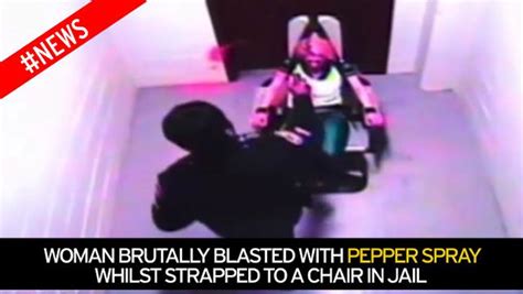 Woman Blasted In Face With Pepper Spray While Strapped To Chair In