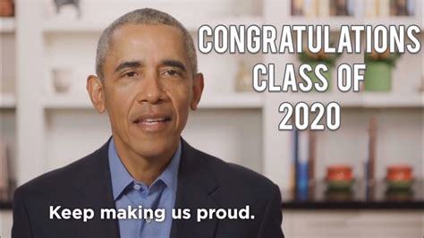 Obamas Commencement Speech Dear Class Of 2020 Full Speech Youtube