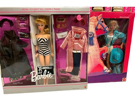Lot Anniversary And Special Edition Play Set Barbies