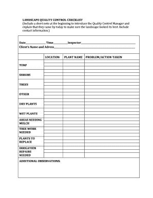 Quality Control Sheet Template Ms Excel Templates