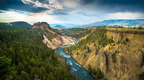 Download The River Grand Canyon Of Yellowstone National Park Usa Hd