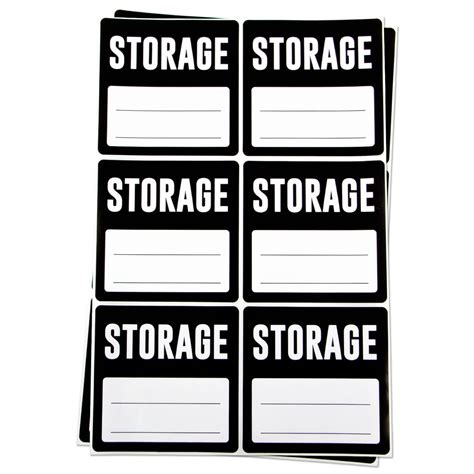 Officesmartlabels 3 X 3 Storage Labels For Moving Storage Or Home