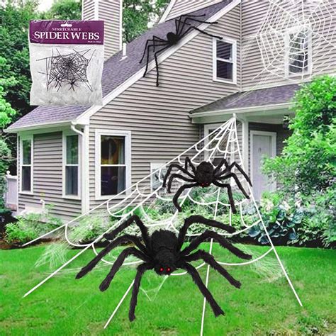 Buy Sugaroom Halloween Decor With 16 Ft Halloween Spider Web 30