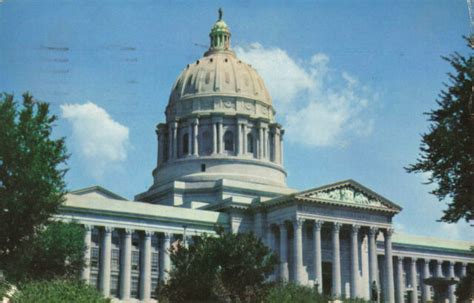 Postcard Missouri State Capitol Building Jefferson City Posted 1958 Ebay