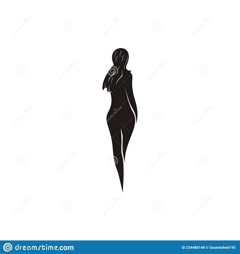 Silueta mujer sexy posando ilustración del vector Ilustración de humano