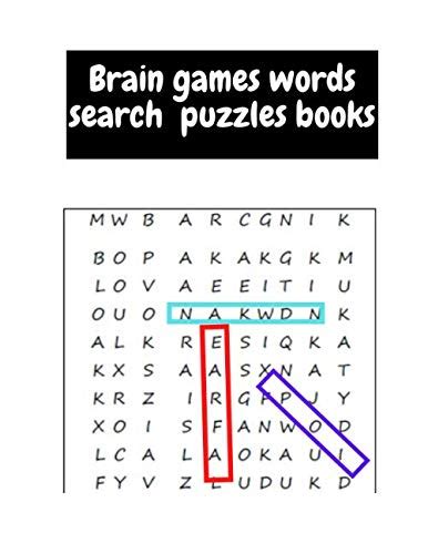 Brain Games Word Search Puzzle Book Adult Puzzles Adult Words Search