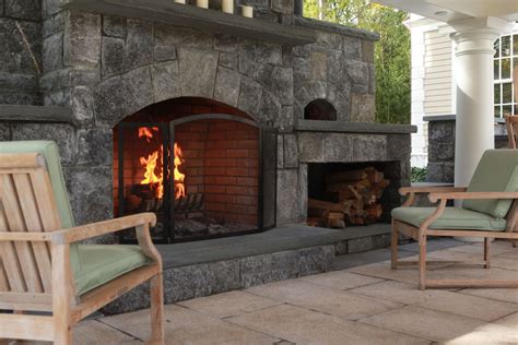Outdoor Fireplace Built By Freddys Landscape Company Luxury