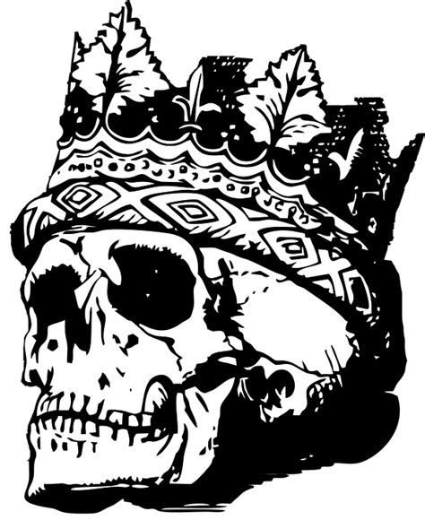 Download Skull With Crown Skull Crown Royalty Free Vector Graphic