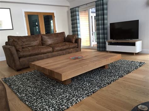 Likewise, the lower the sofa is, the lower the table should be. Large Coffee Tables