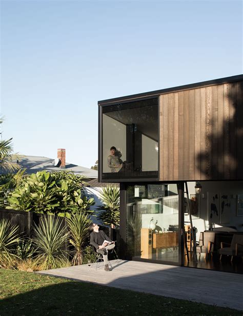 Container home floor plans & interiors. Bold design and crisp style combine in this solid Grey ...