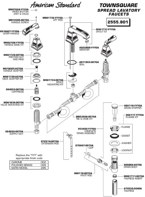 Next, it's time to attach the water bottle with the enclosed filter in it to the part you just threaded on the faucet. American Standard Bathroom Faucet Parts Diagram ...