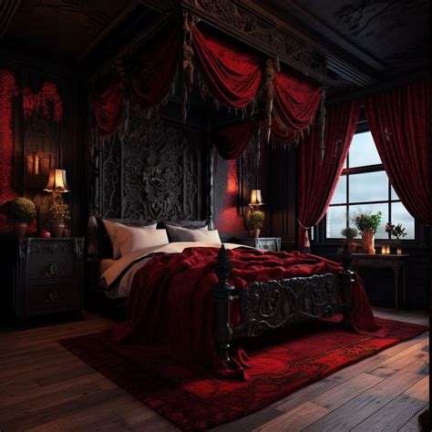 Dark Gothic Bedroom Gothic Decor Bedroom Bedroom Red Dream Room Inspiration