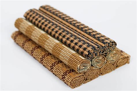 Bamboo Placemats Set Of 4 Eco Friendly And Natural Table Mats Etsy