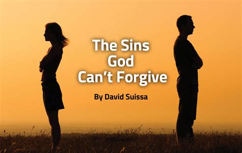 The Sins God Cant Forgive