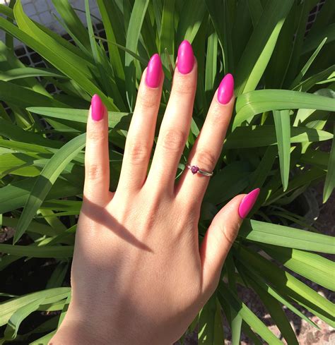 fuchsia nails color for nails nail colors almond acrylic nails magenta nail trends nail