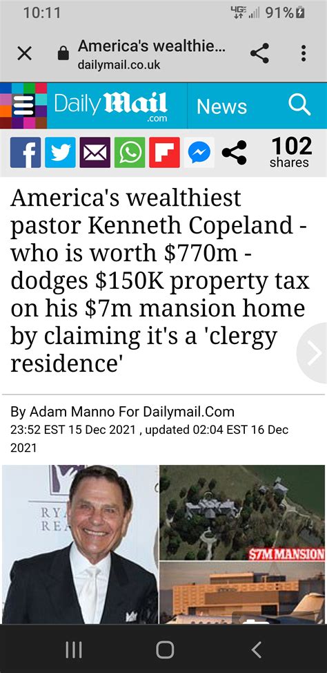 America's wealthiest pastor Kenneth Copeland - who is worth $770m