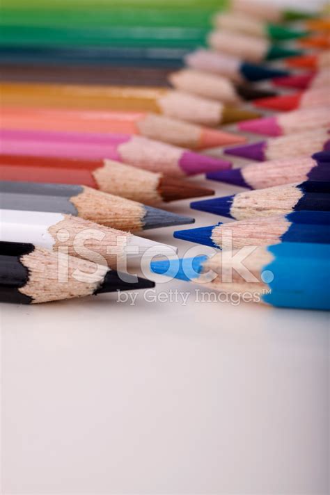 Group Of Colorful Pencil Icons Stock Photo Royalty Free Freeimages