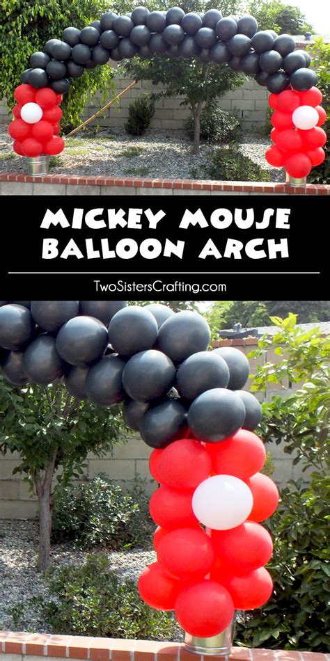 Mickey Mouse Balloon Arch Two Sisters